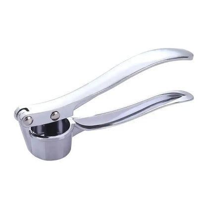 Heavy-Duty Zinc Alloy Garlic Press — Ergonomic Garlic Crusher & Mincer with Stainless Steel Blade